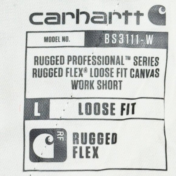 Carhartt Women's Rugged Flex Loose Black Canvas Work Shorts Sz 12 NWT 10" Inseam - Picture 6 of 11